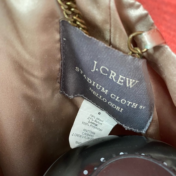 Elegant Coral Double-Breasted JCrew Stadium Coat - Picture 5 of 5